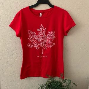 Red Tragically Hip T-shirt